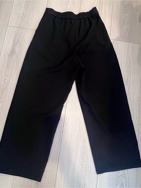 River Island Black Wide-Leg Elastic Waist Joggers